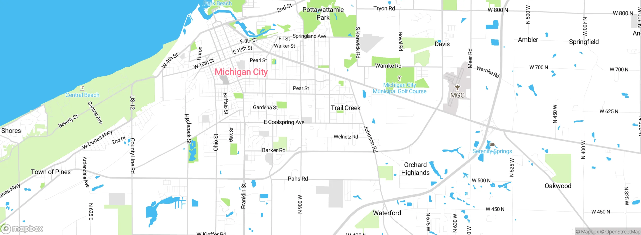Map showing approximate location