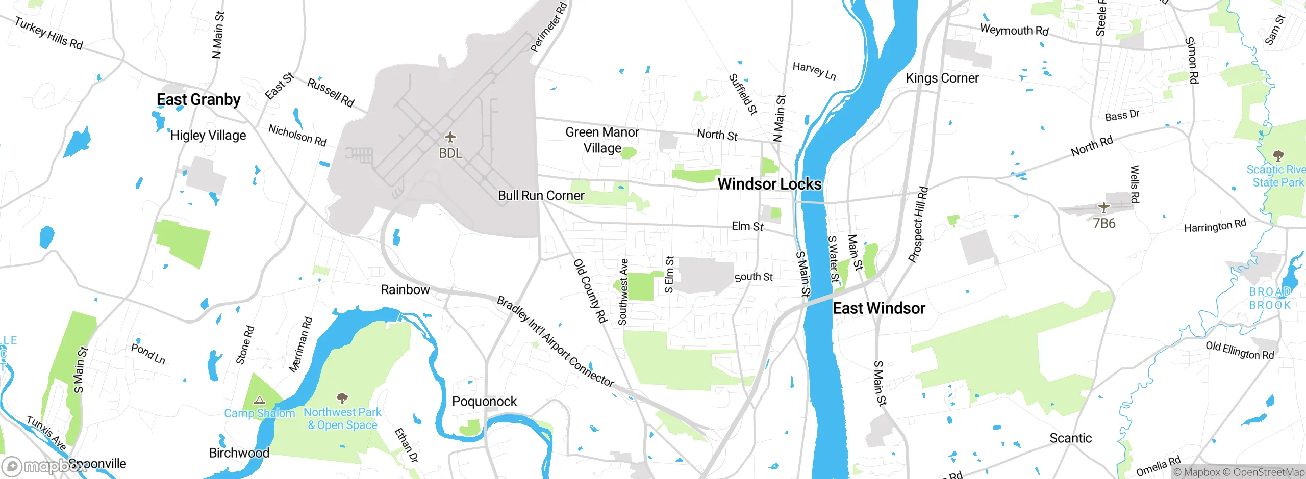 Map showing approximate location