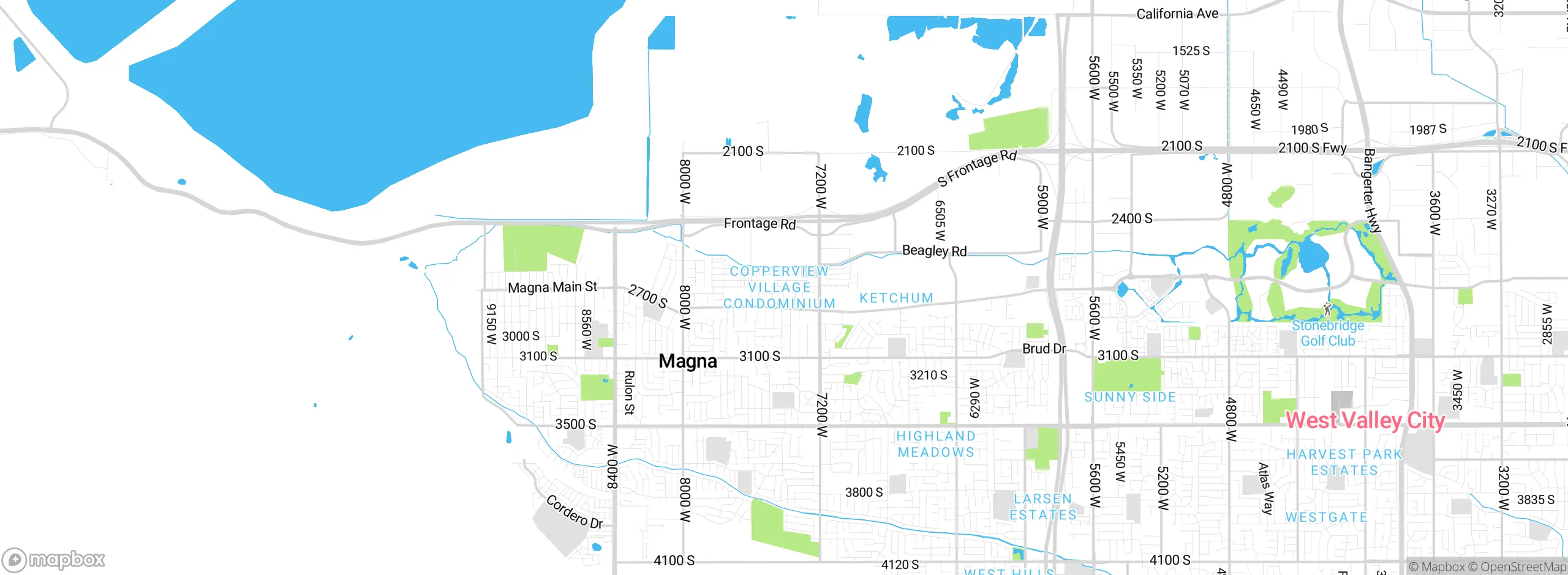 Map showing approximate location