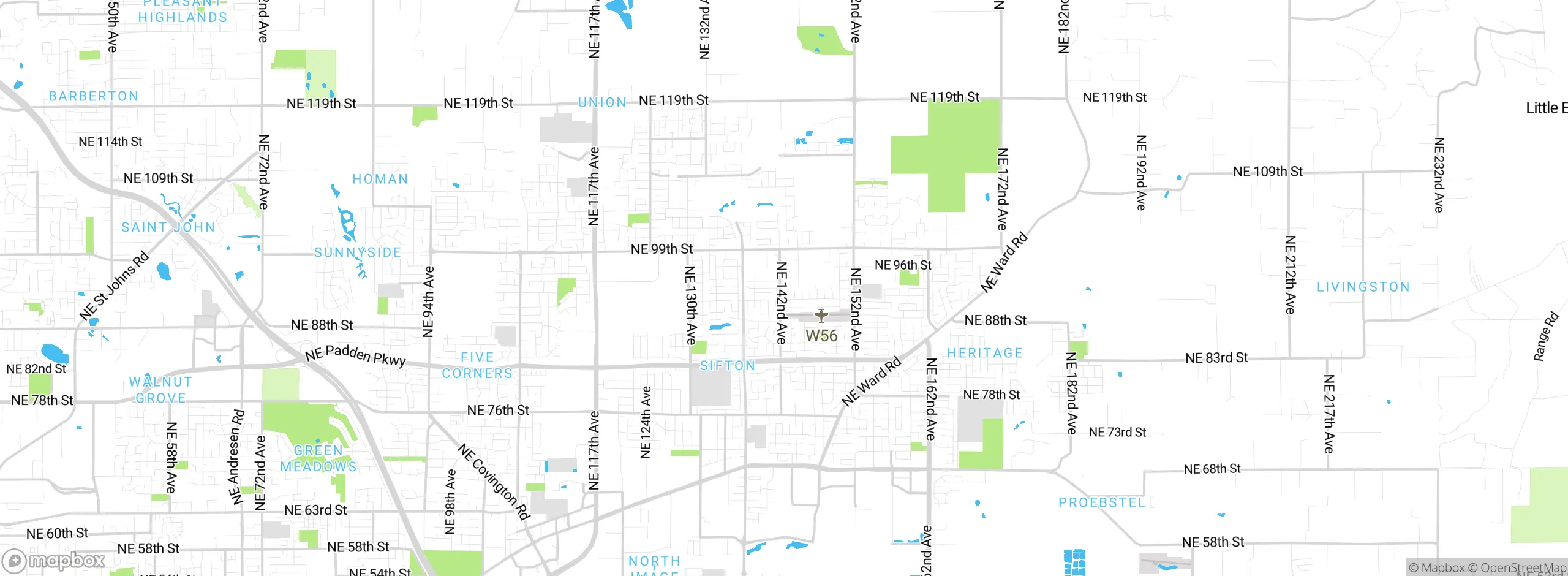 Map showing approximate location