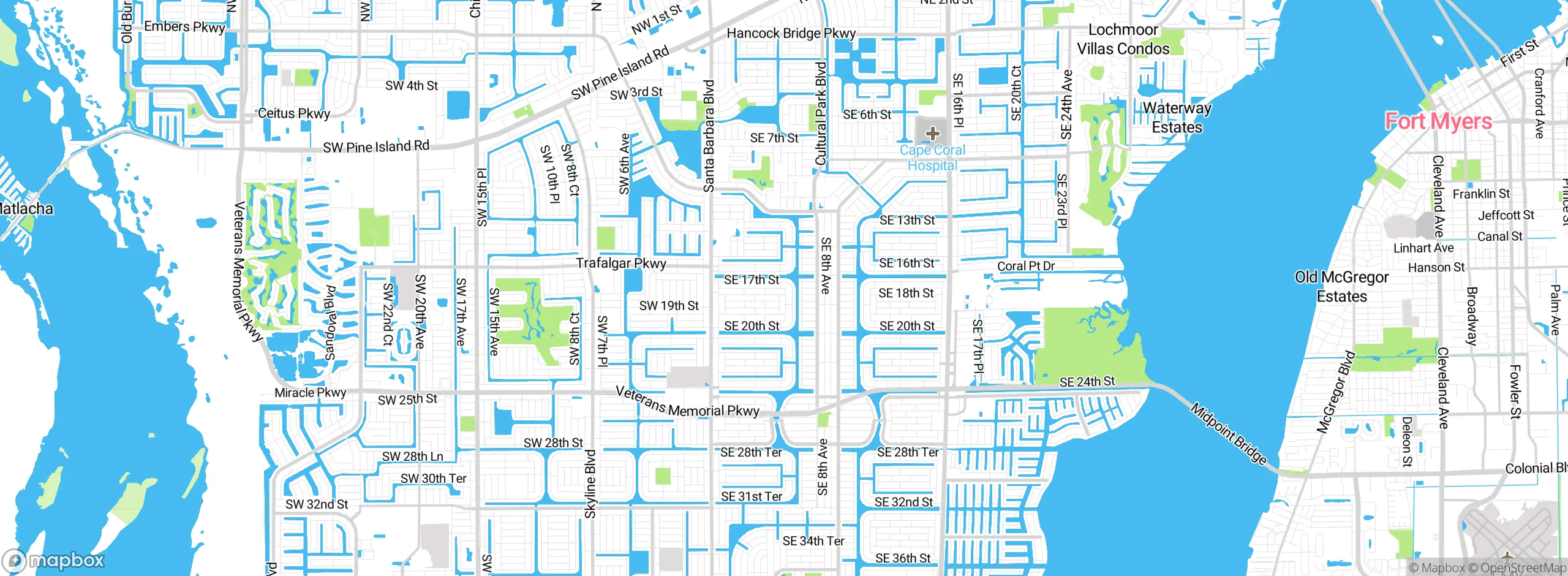 Map showing approximate location