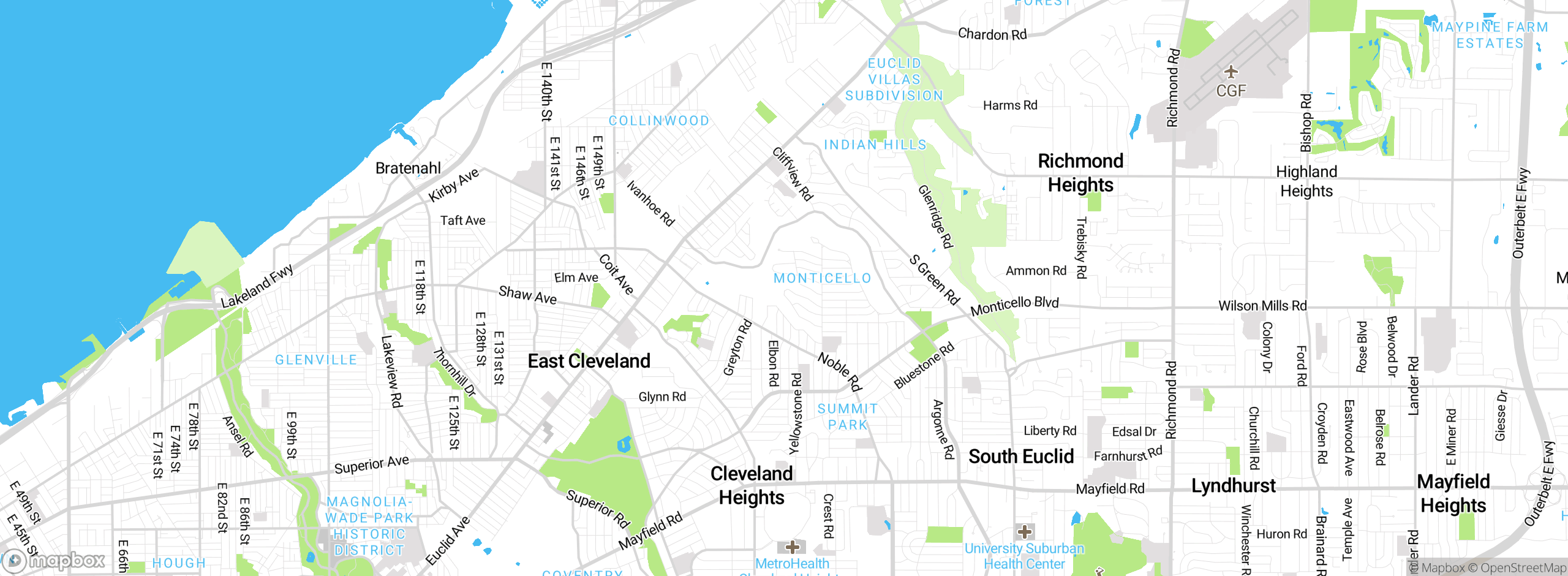 Map showing approximate location
