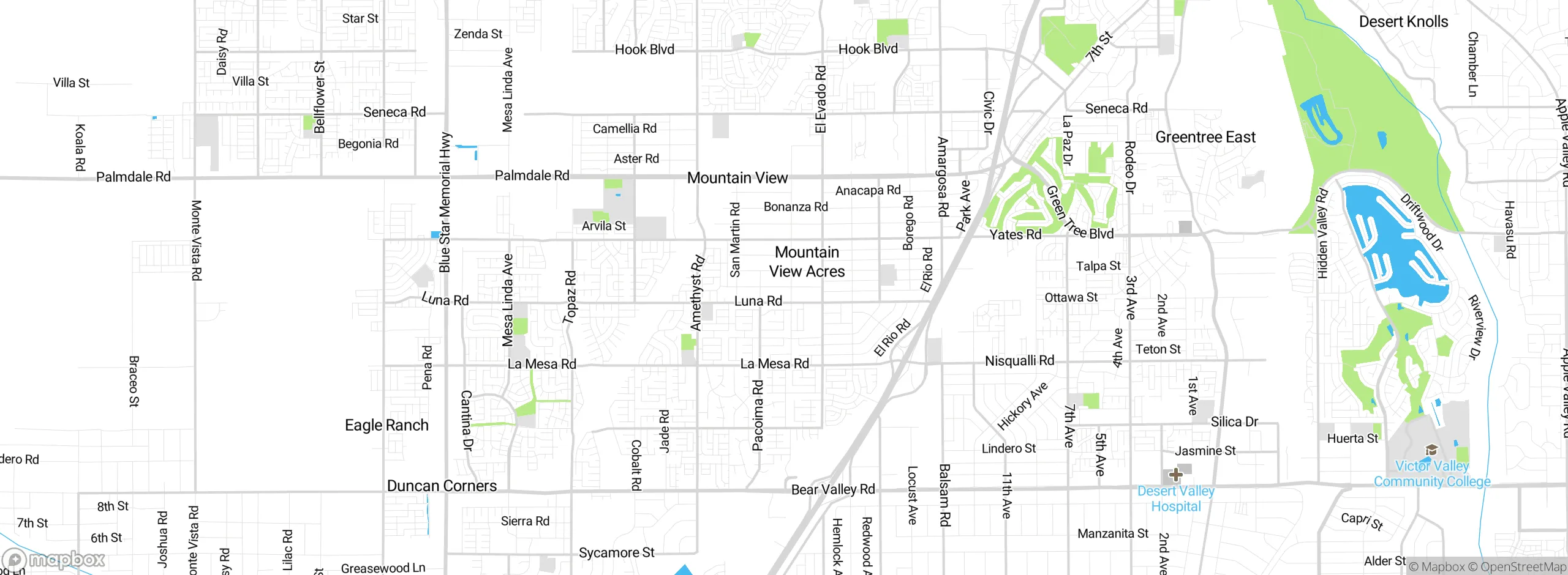Map showing approximate location