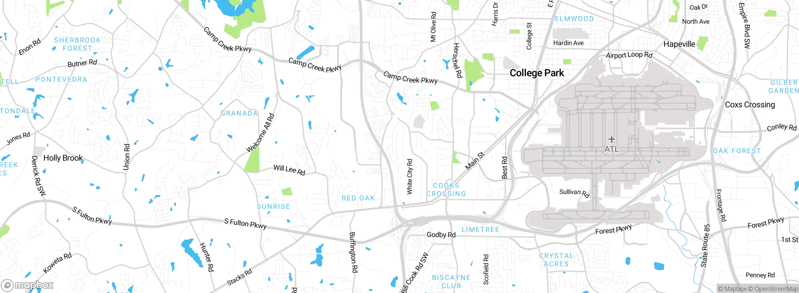 Map showing approximate location