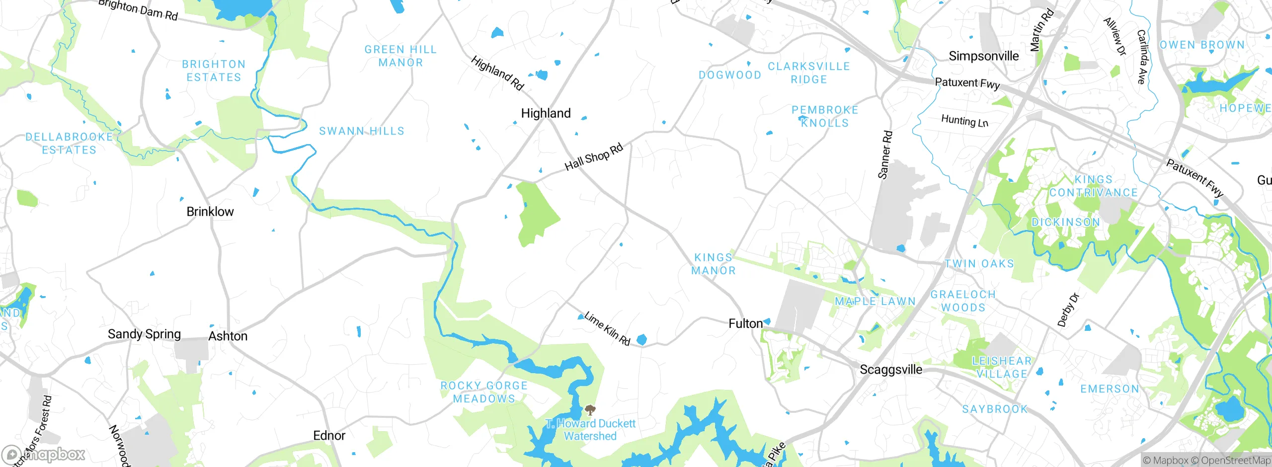 Map showing approximate location