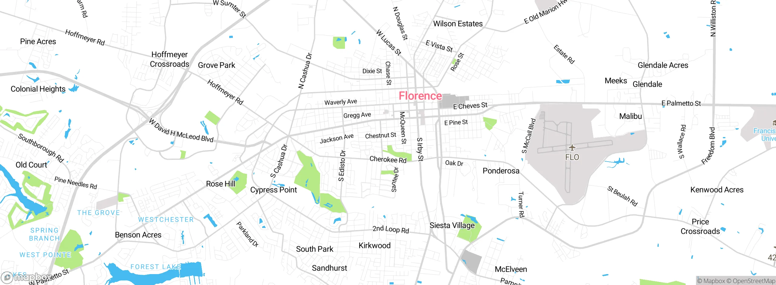 Map showing approximate location