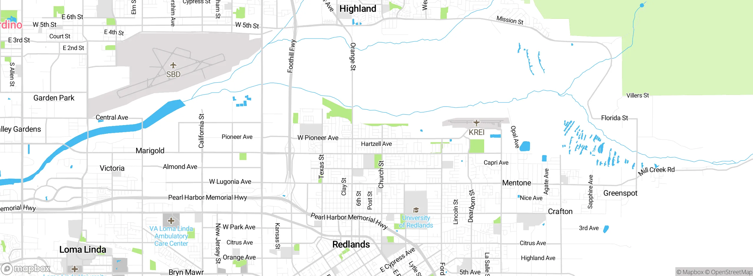 Map showing approximate location