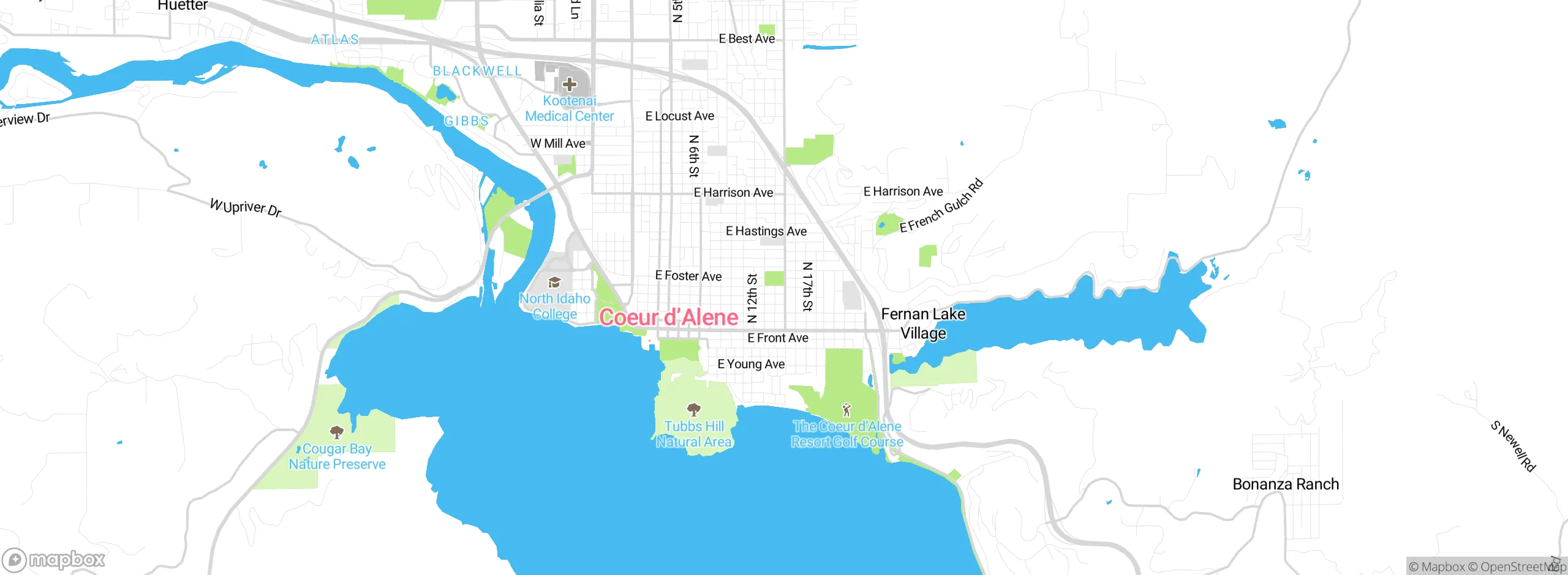 Map showing approximate location