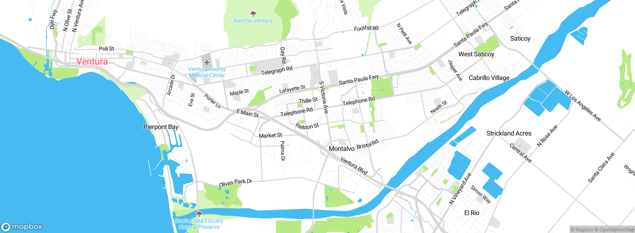 Map showing approximate location