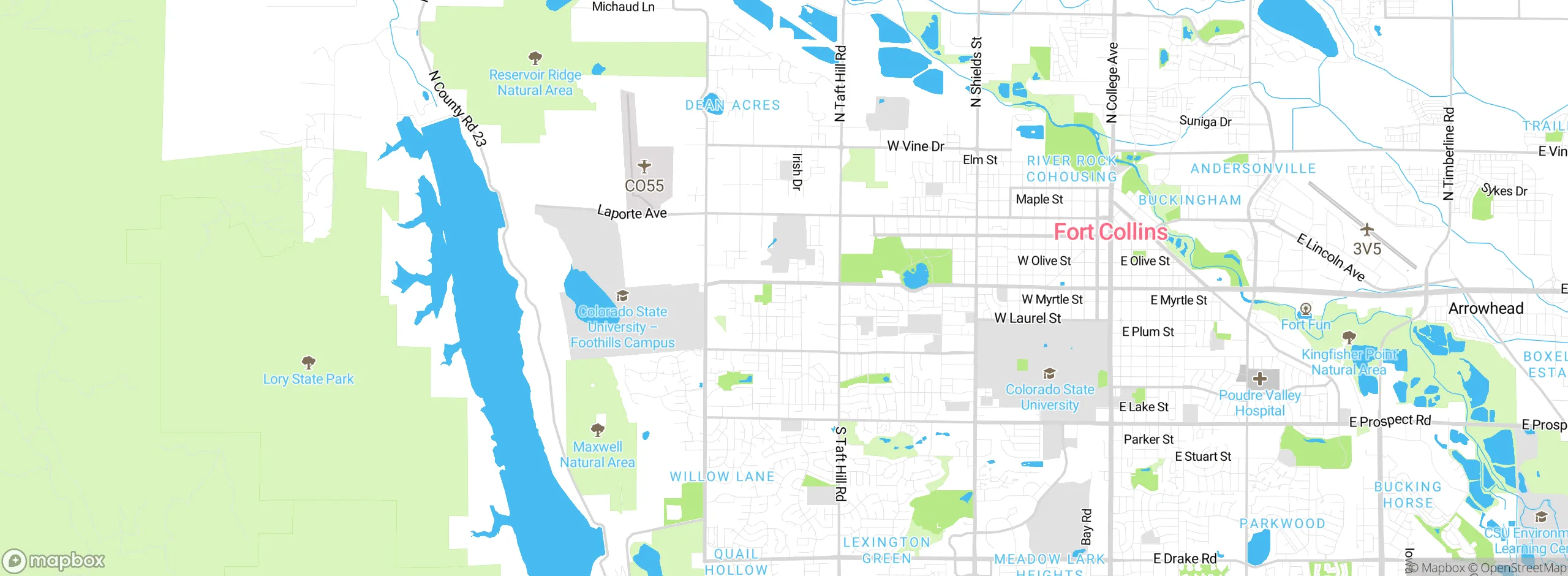 Map showing approximate location