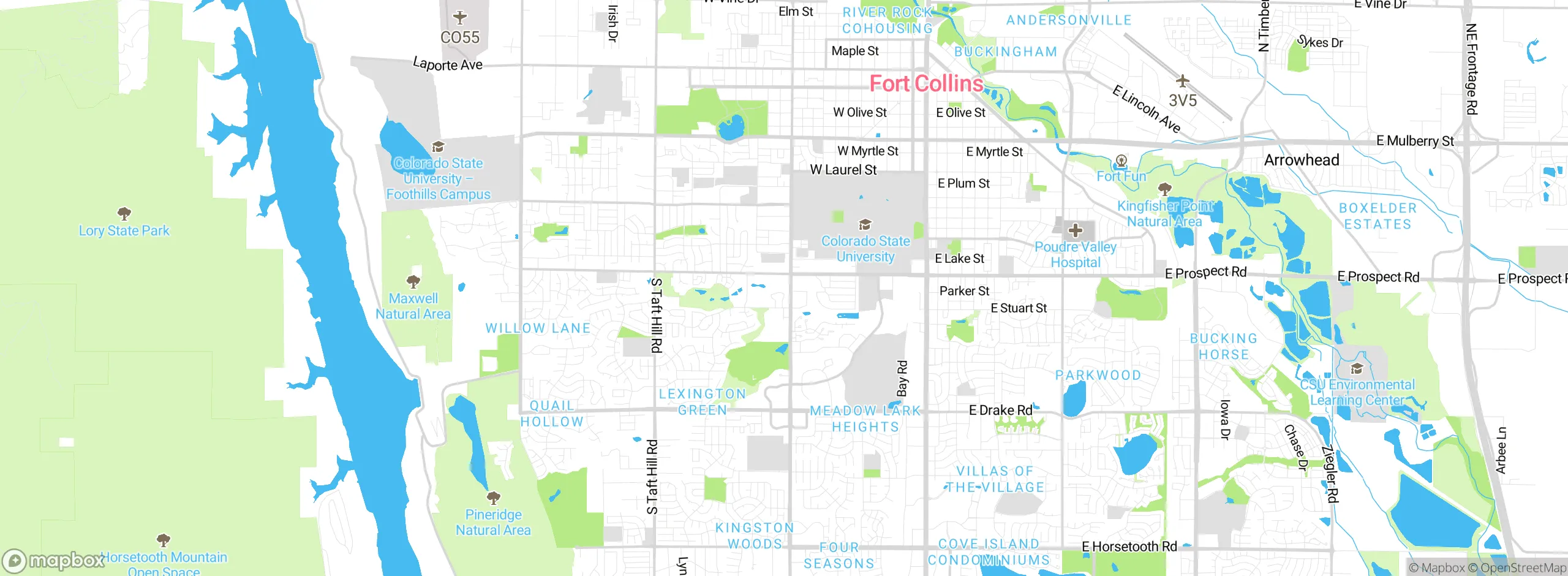 Map showing approximate location