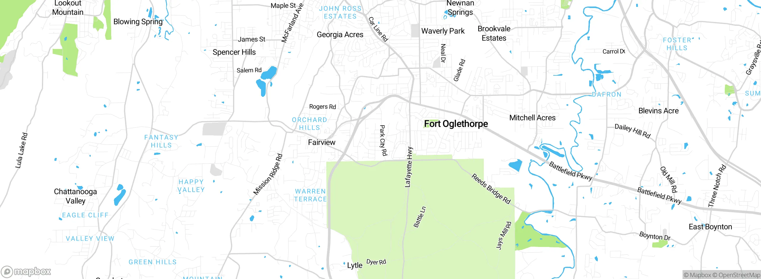 Map showing approximate location