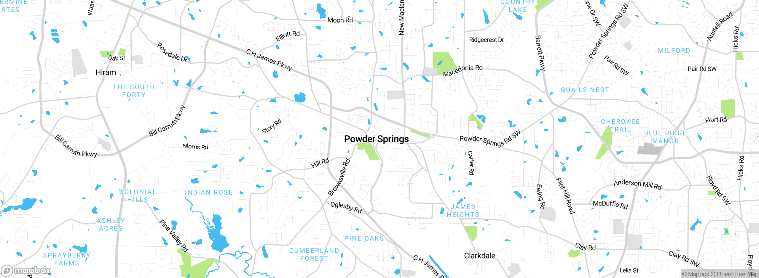 Map showing approximate location