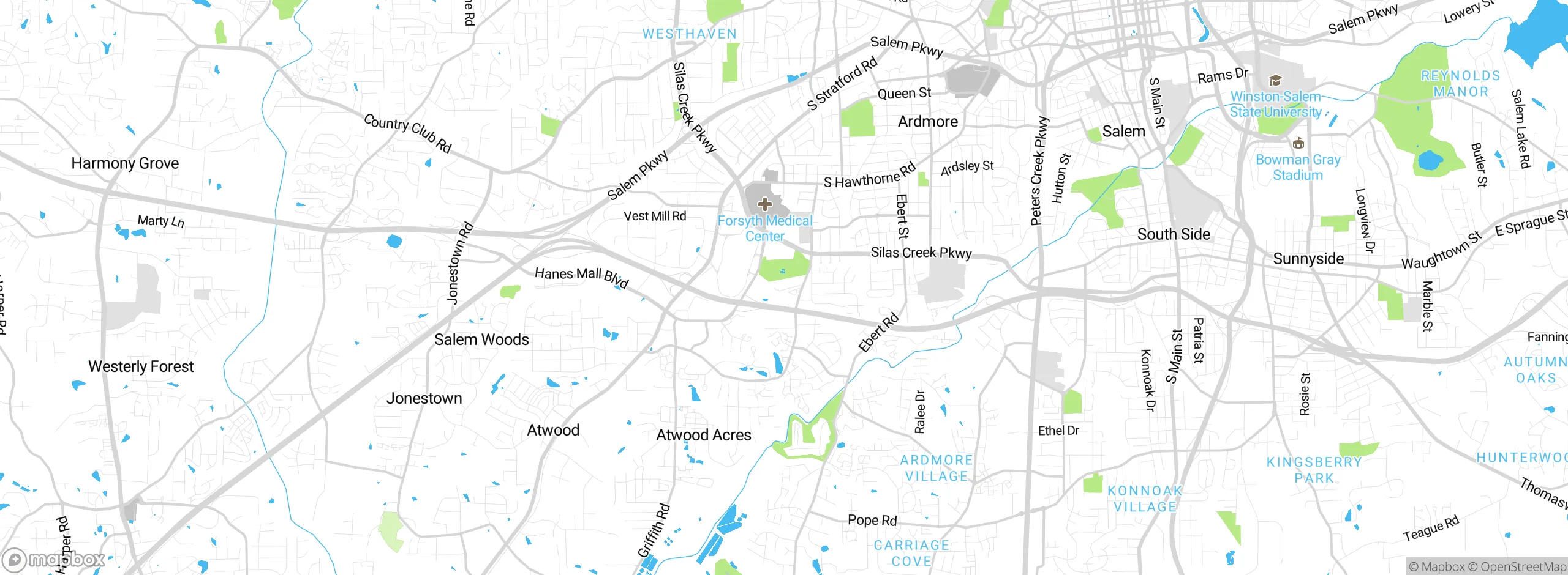 Map showing approximate location