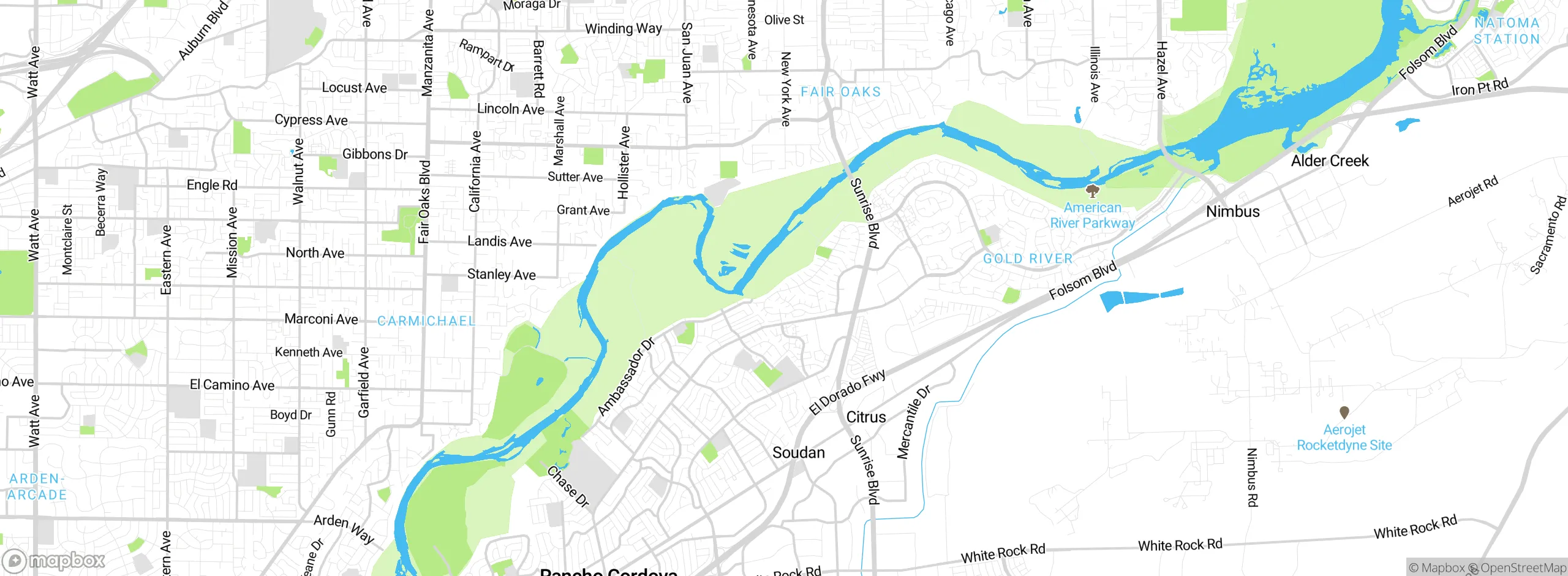 Map showing approximate location