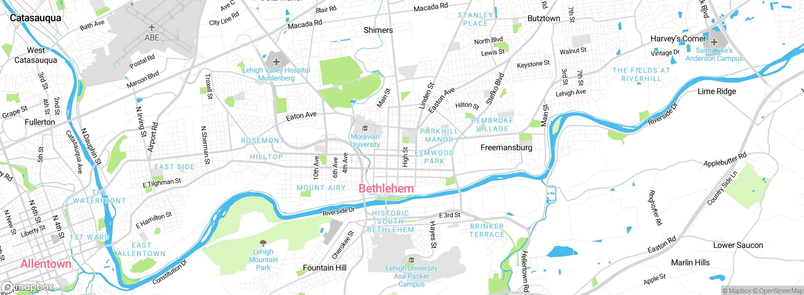 Map showing approximate location
