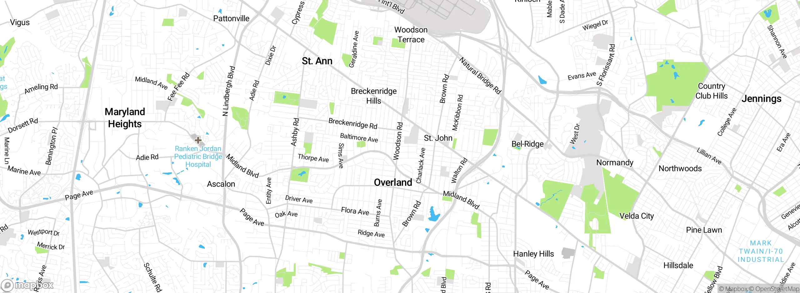 Map showing approximate location