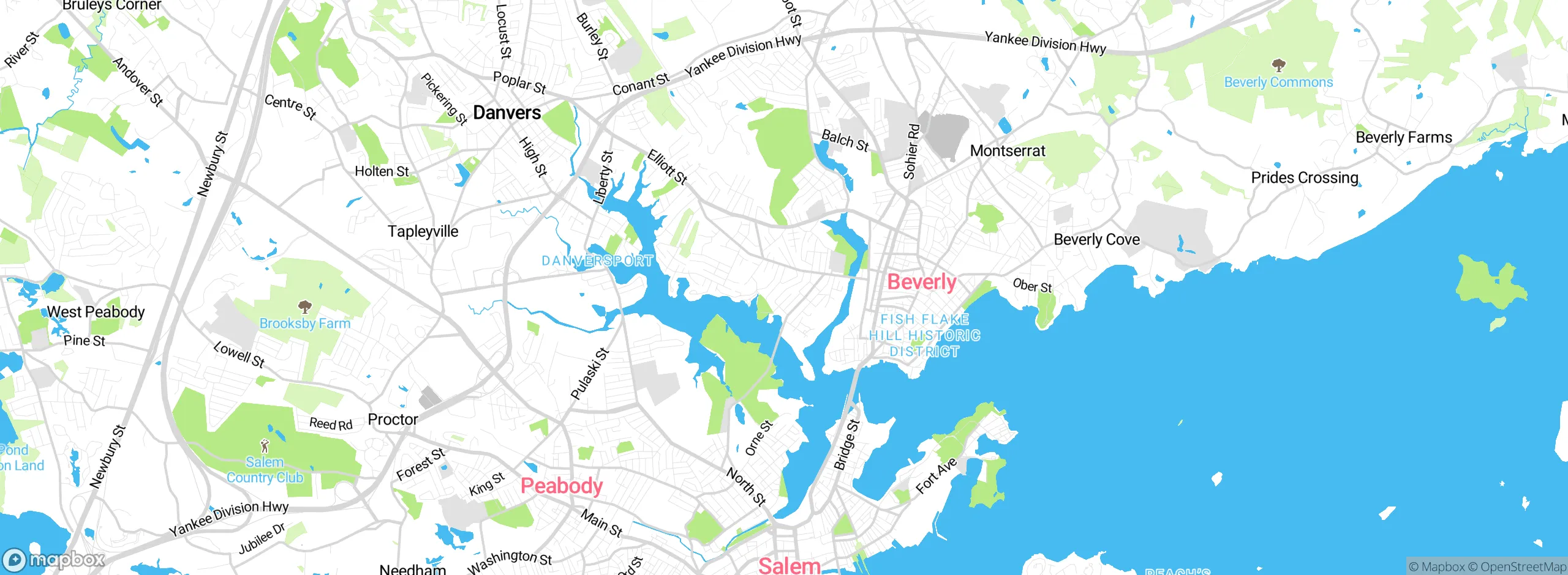 Map showing approximate location