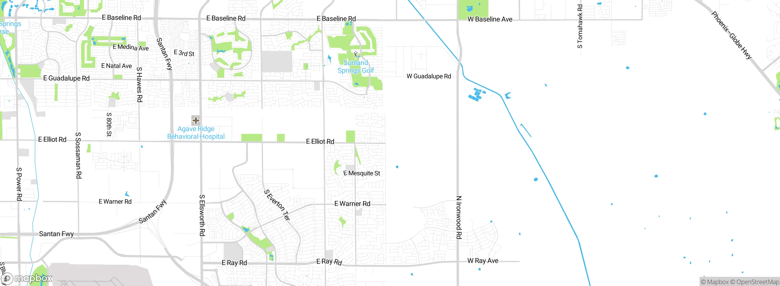 Map showing approximate location