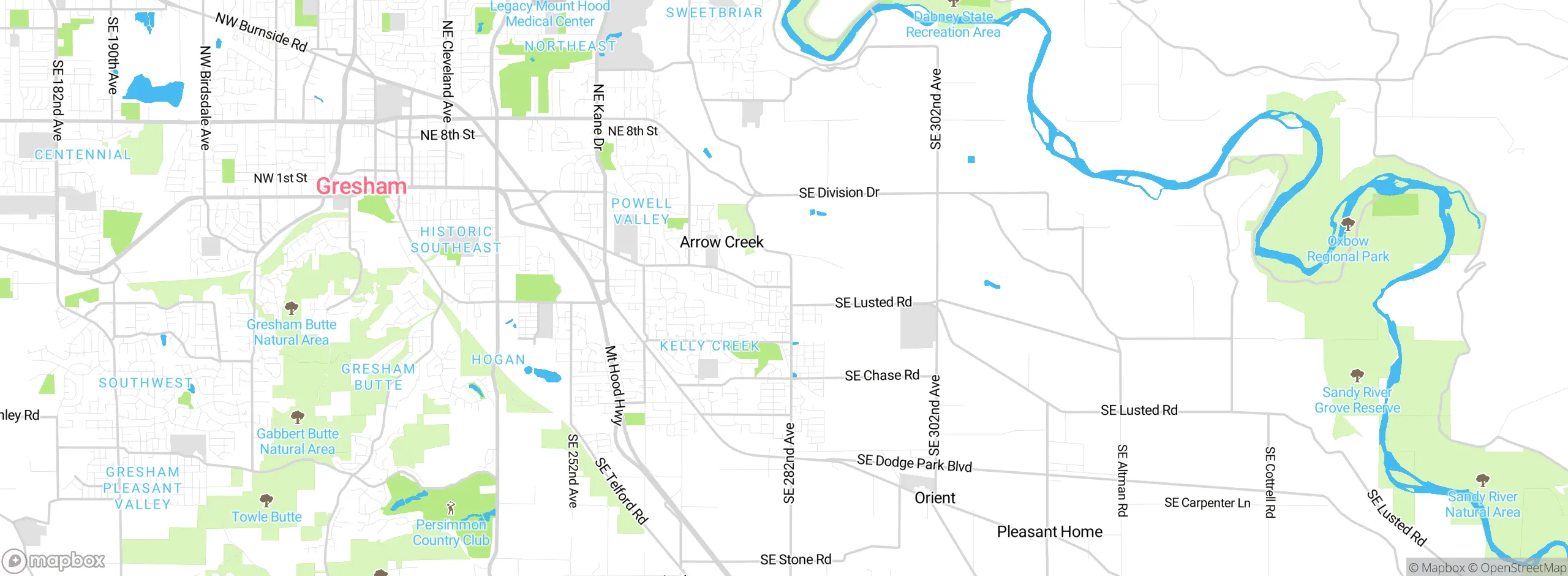 Map showing approximate location