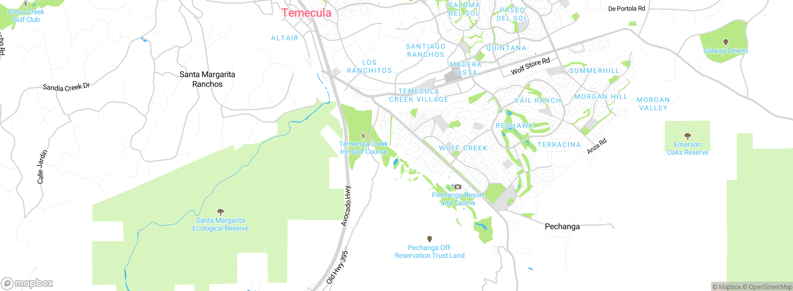 Map showing approximate location