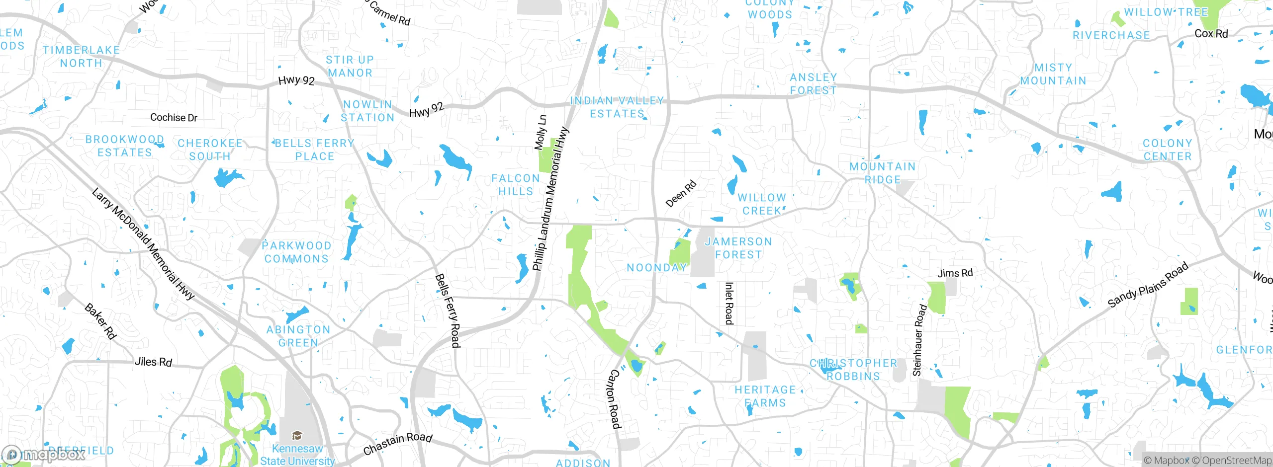 Map showing approximate location