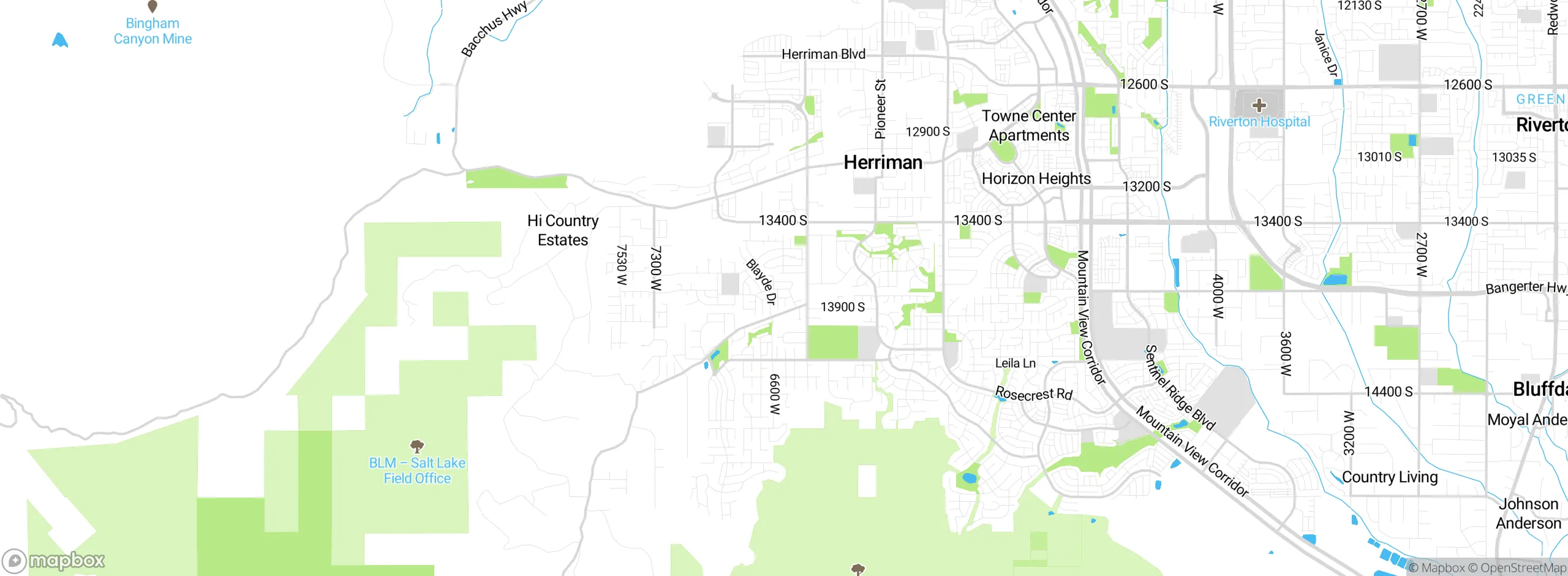 Map showing approximate location