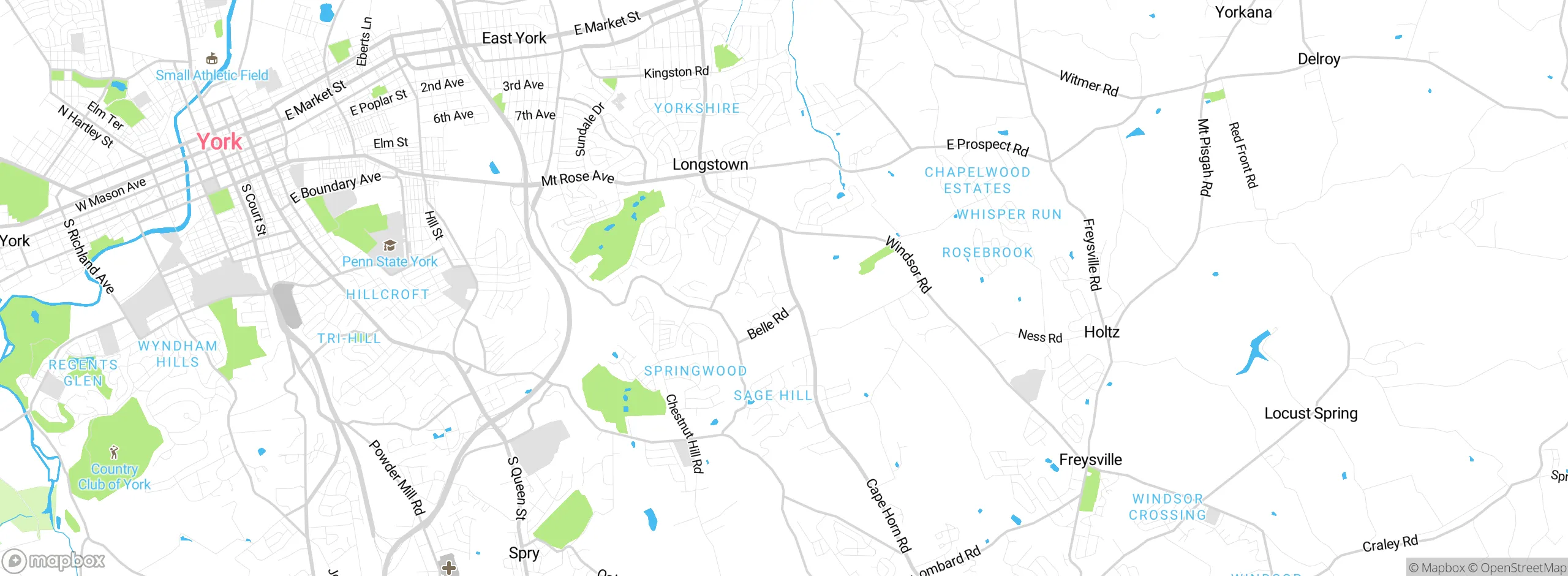 Map showing approximate location