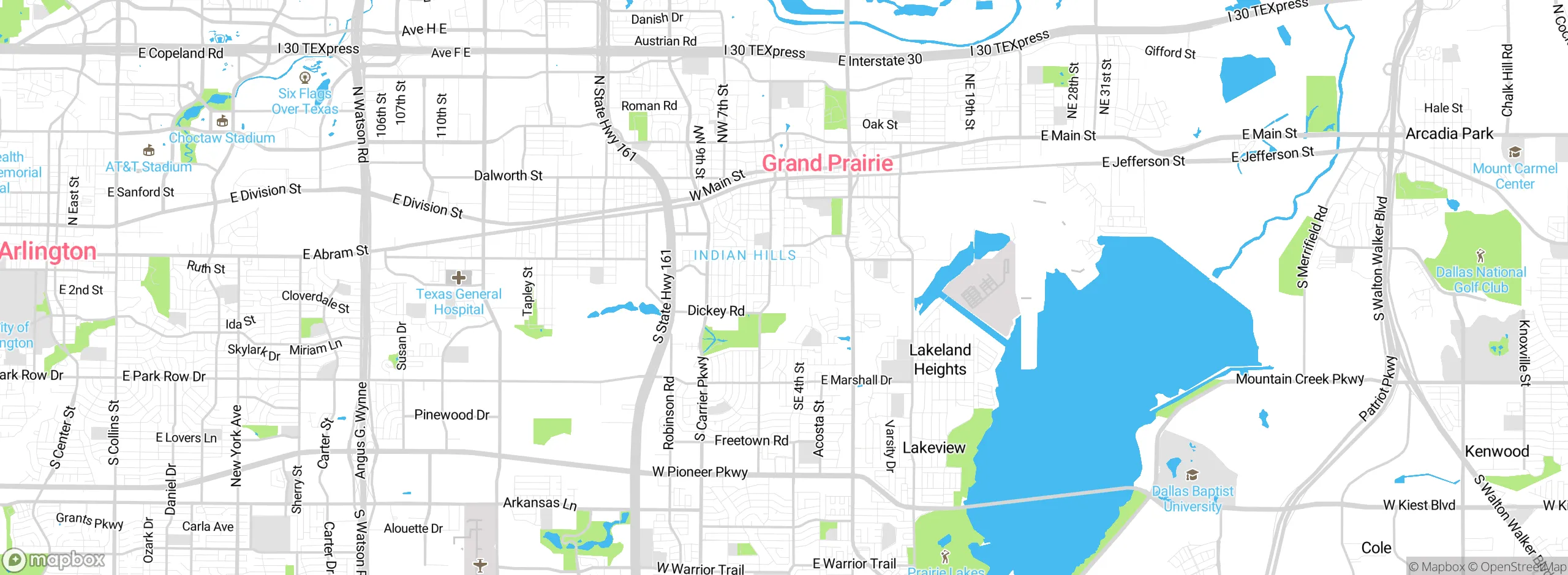 Map showing approximate location