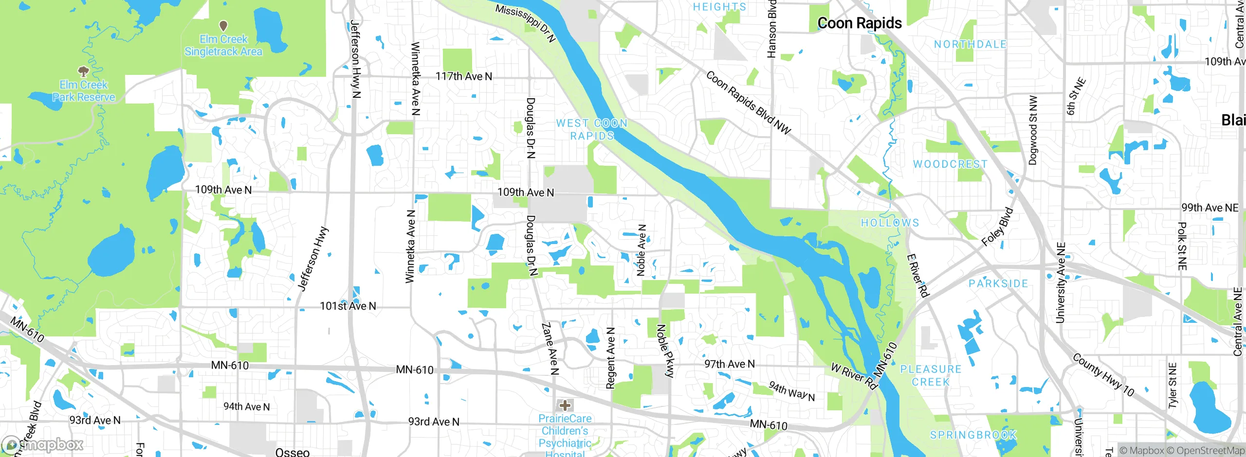 Map showing approximate location