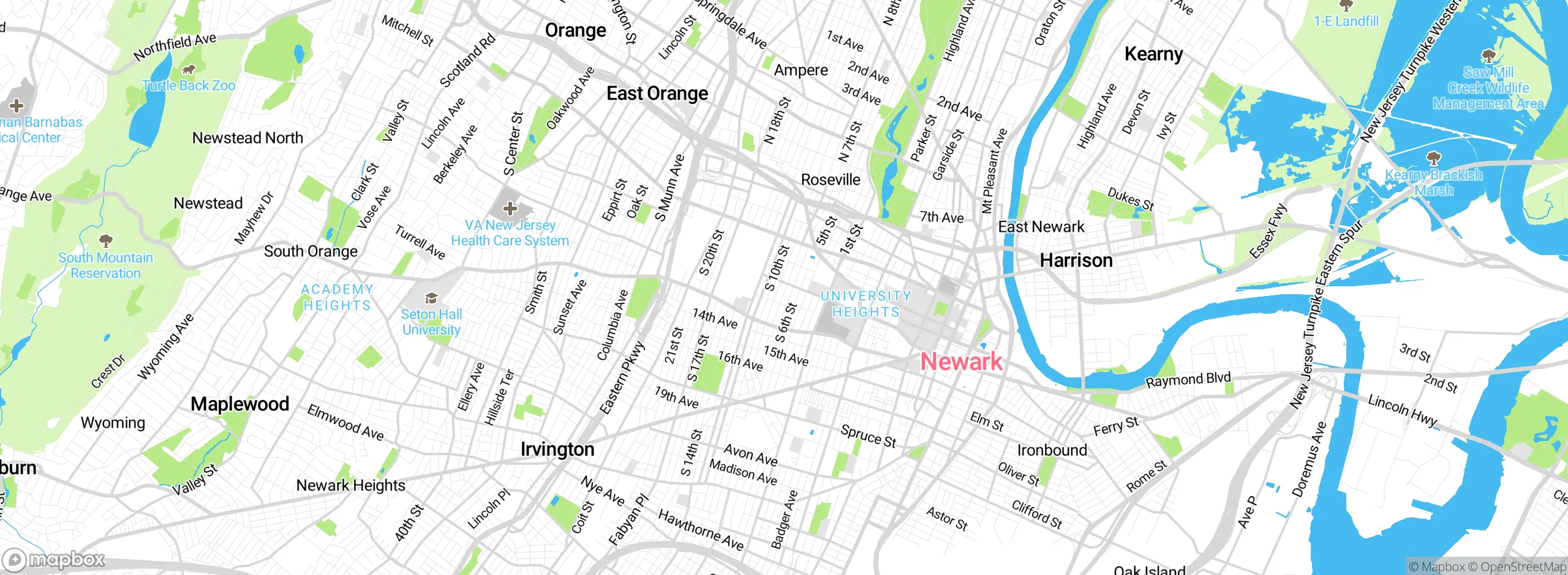 Map showing approximate location