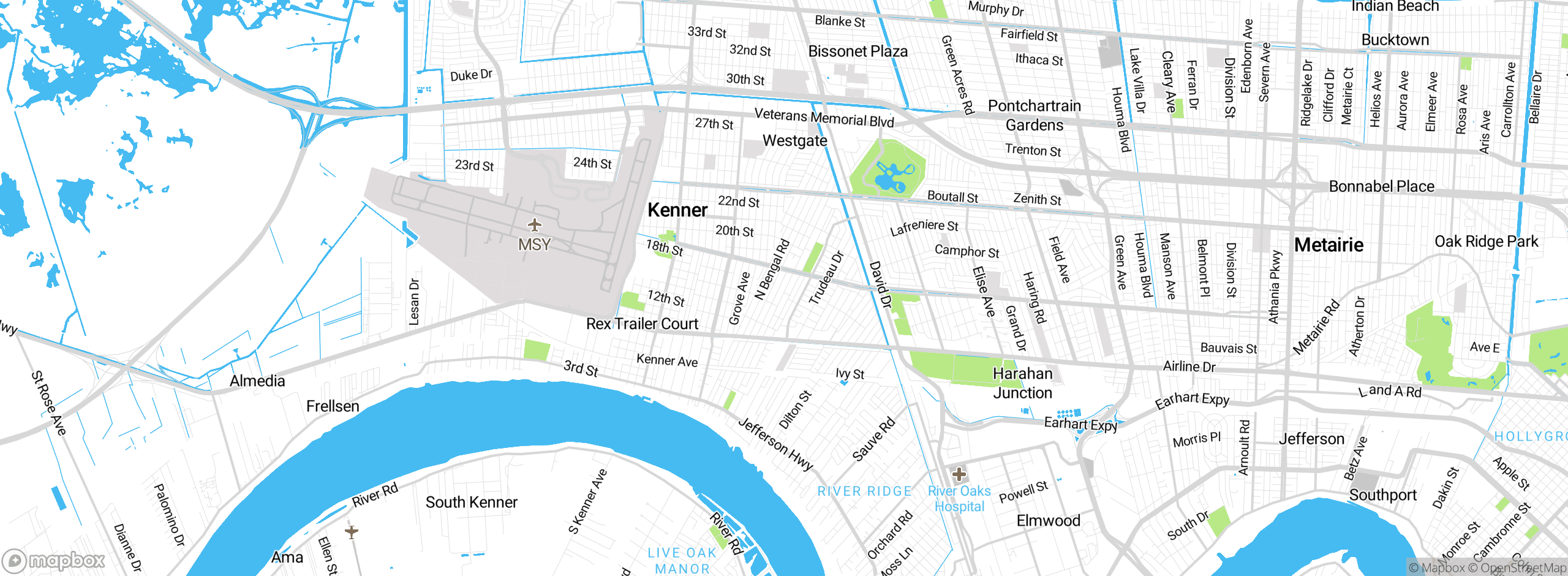 Map showing approximate location