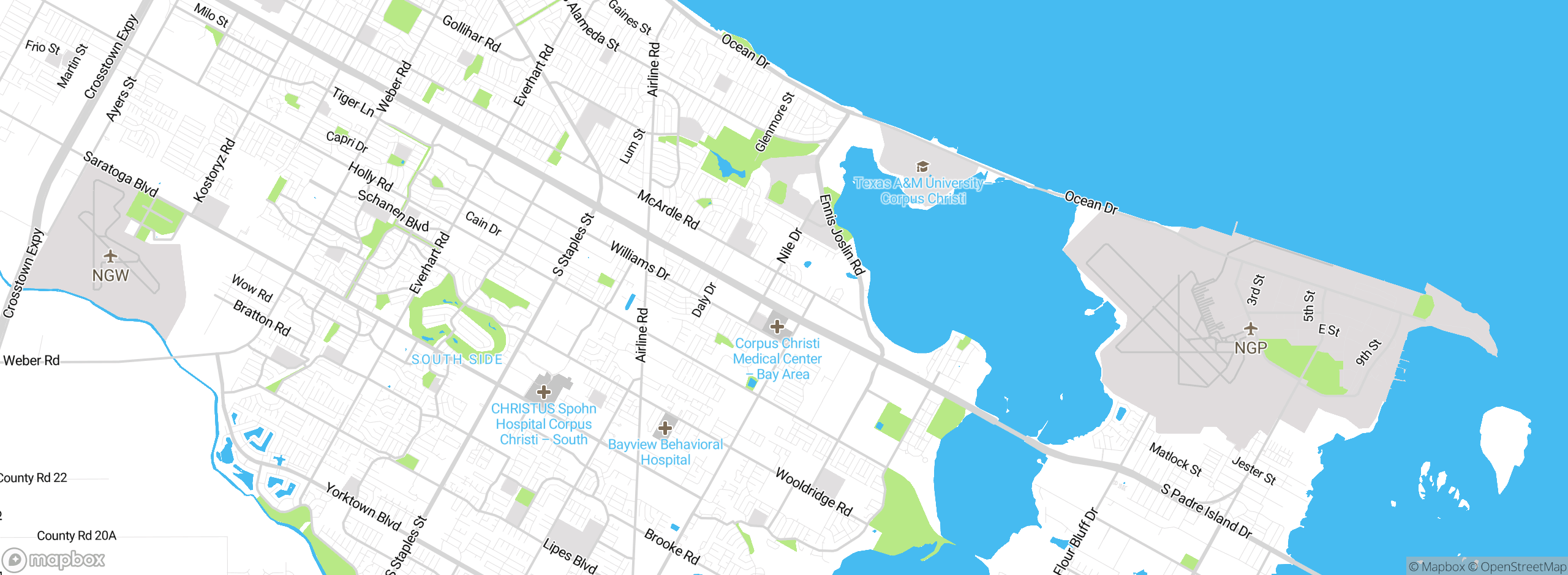 Map showing approximate location