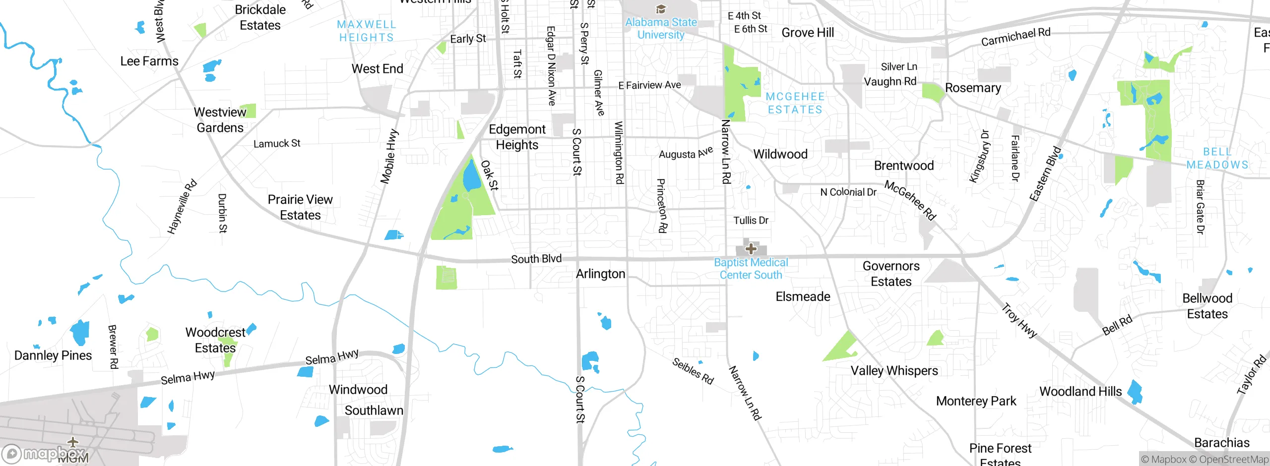 Map showing approximate location