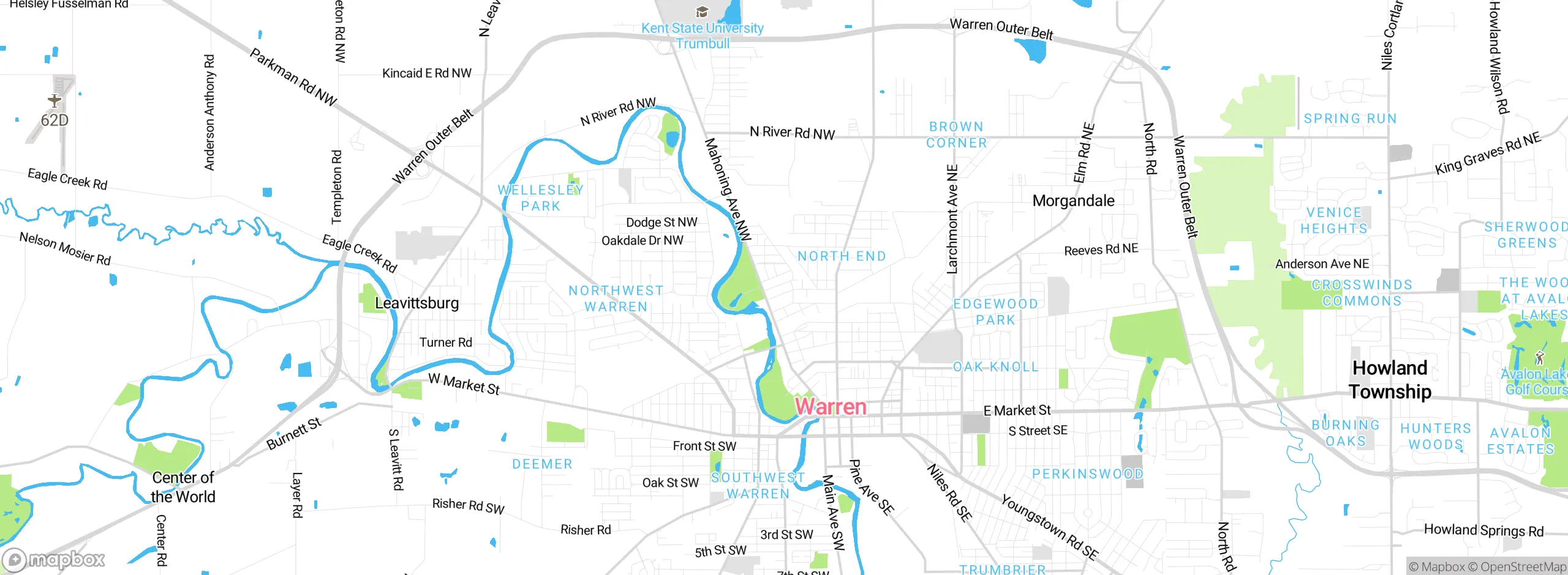 Map showing approximate location