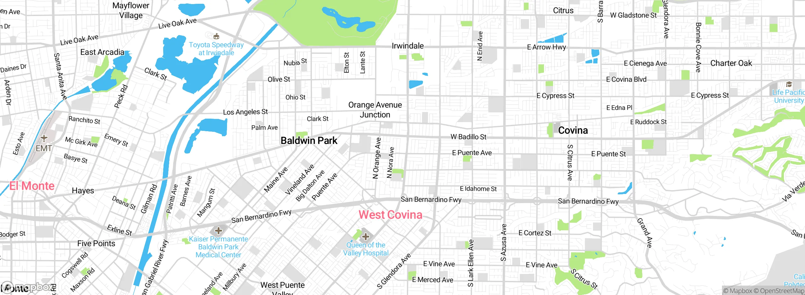 Map showing approximate location