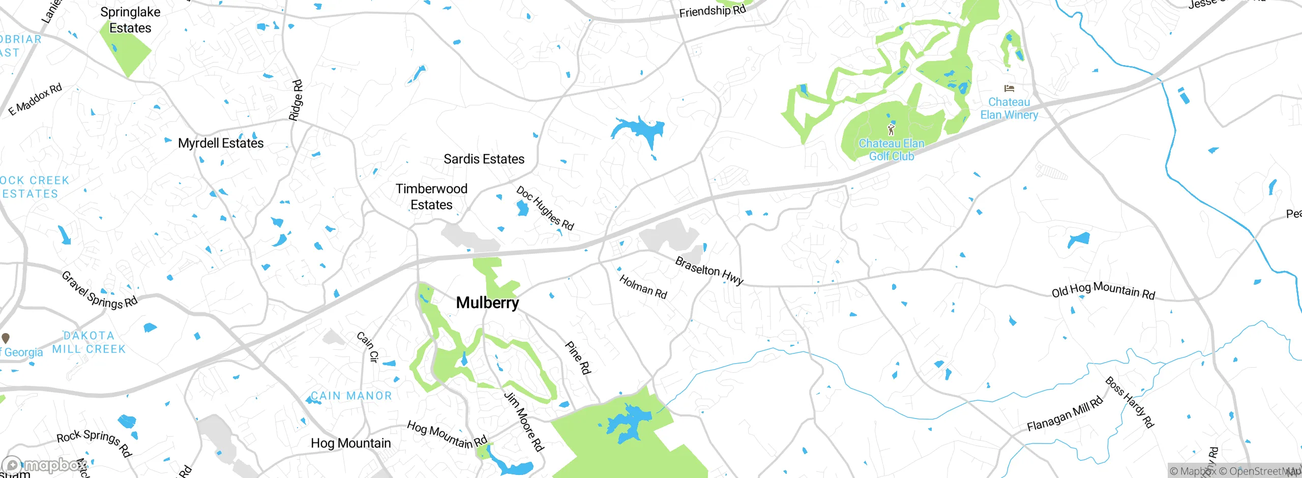 Map showing approximate location