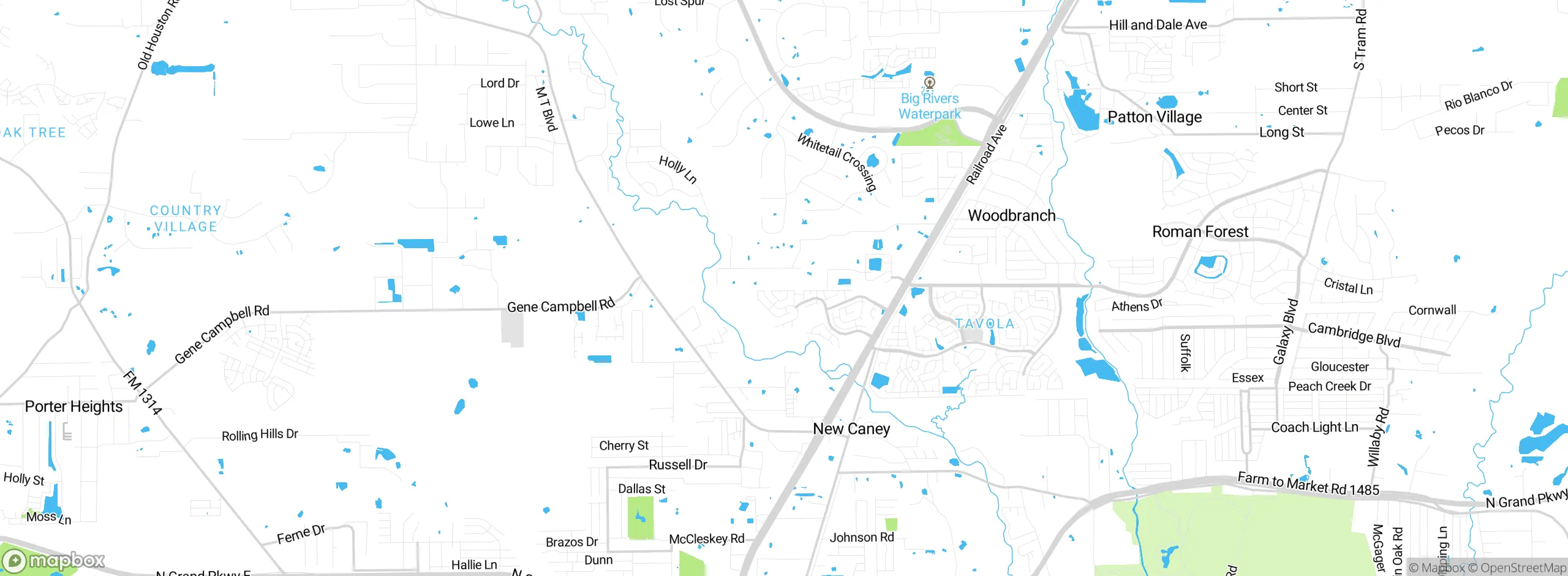 Map showing approximate location