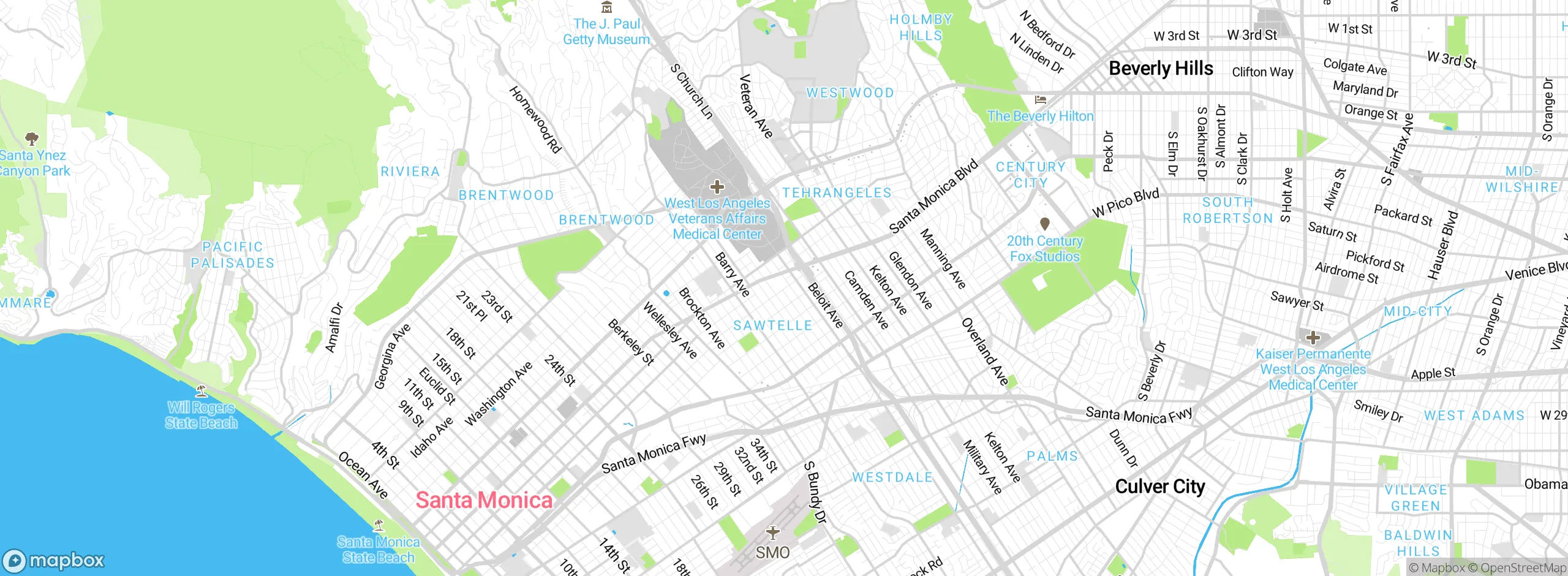 Map showing approximate location