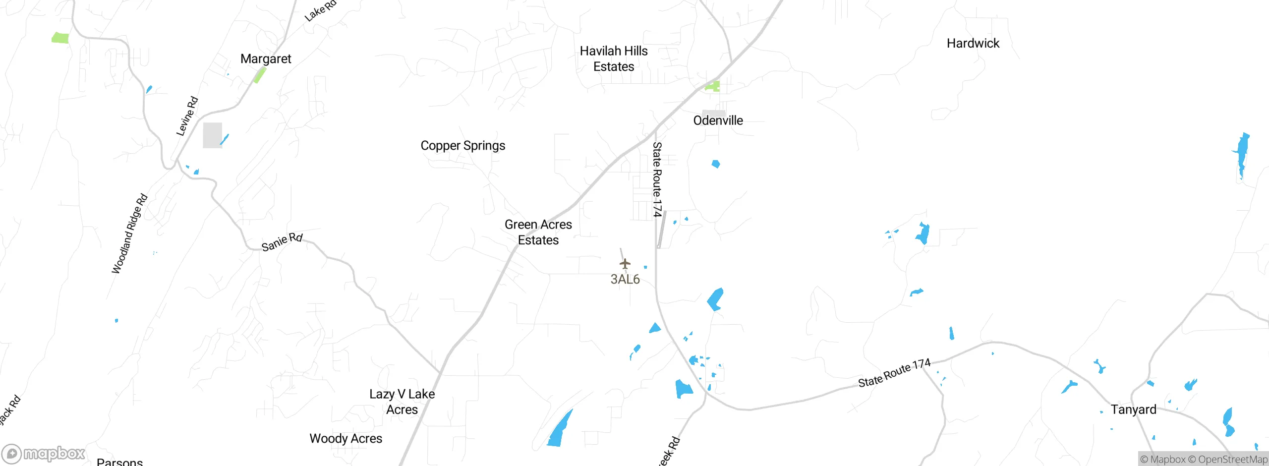 Map showing approximate location