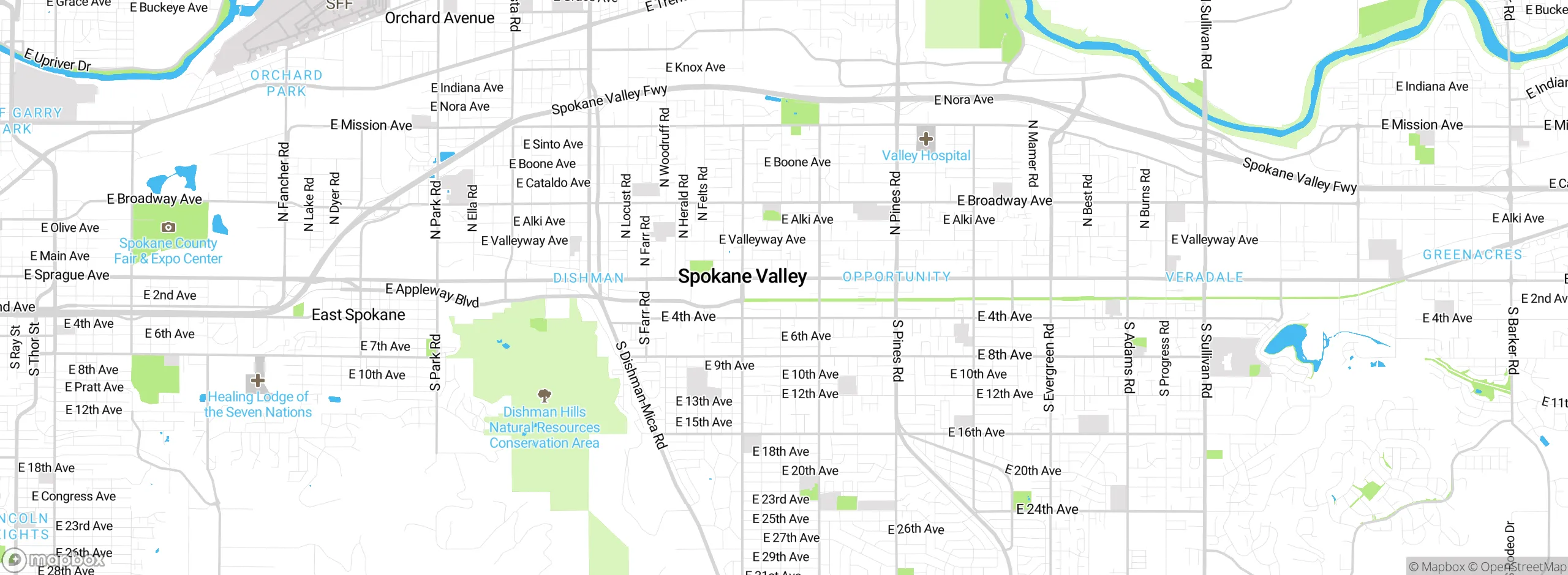 Map showing approximate location