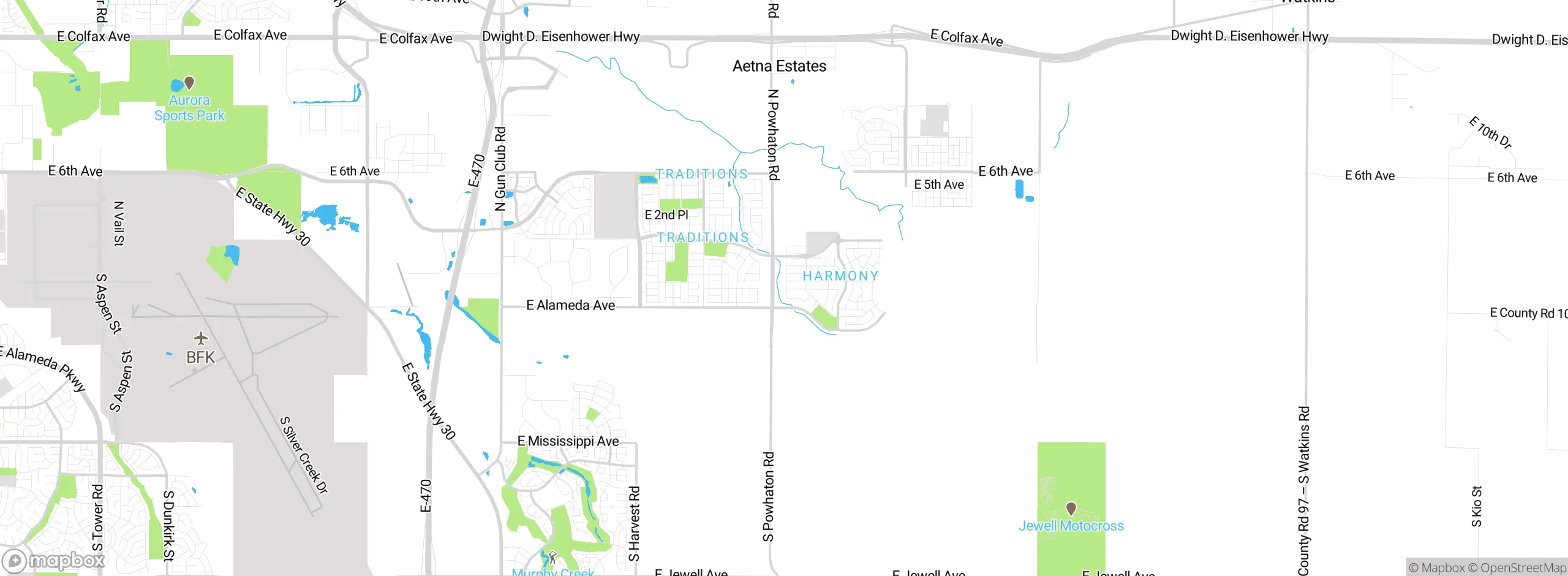 Map showing approximate location