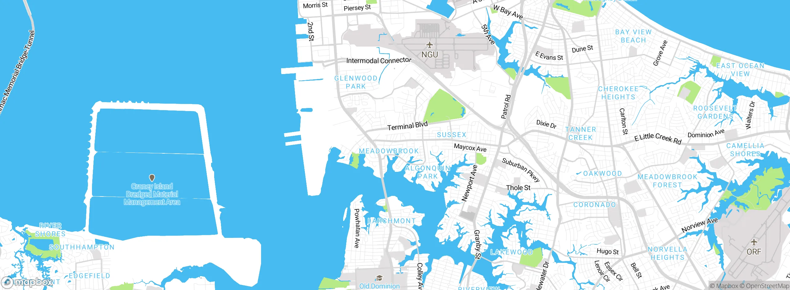 Map showing approximate location
