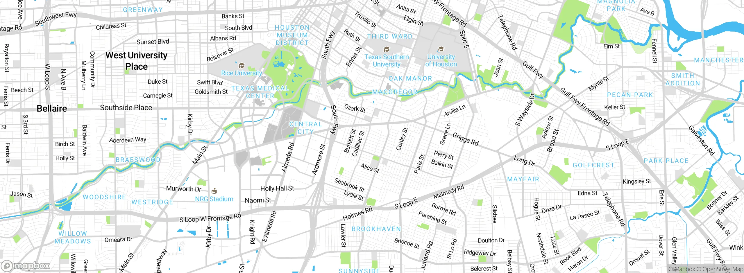 Map showing approximate location