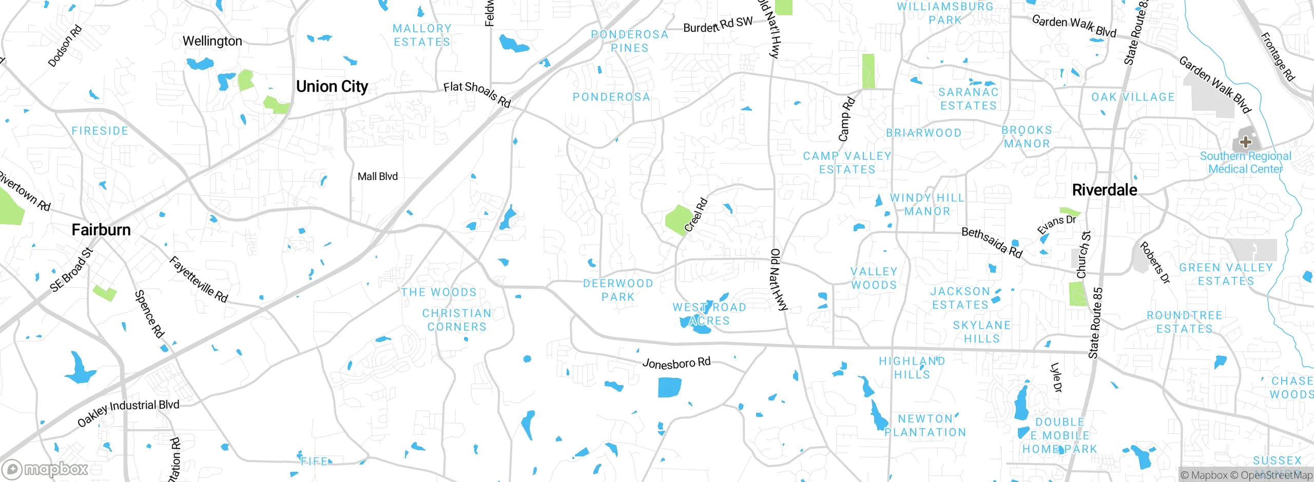 Map showing approximate location