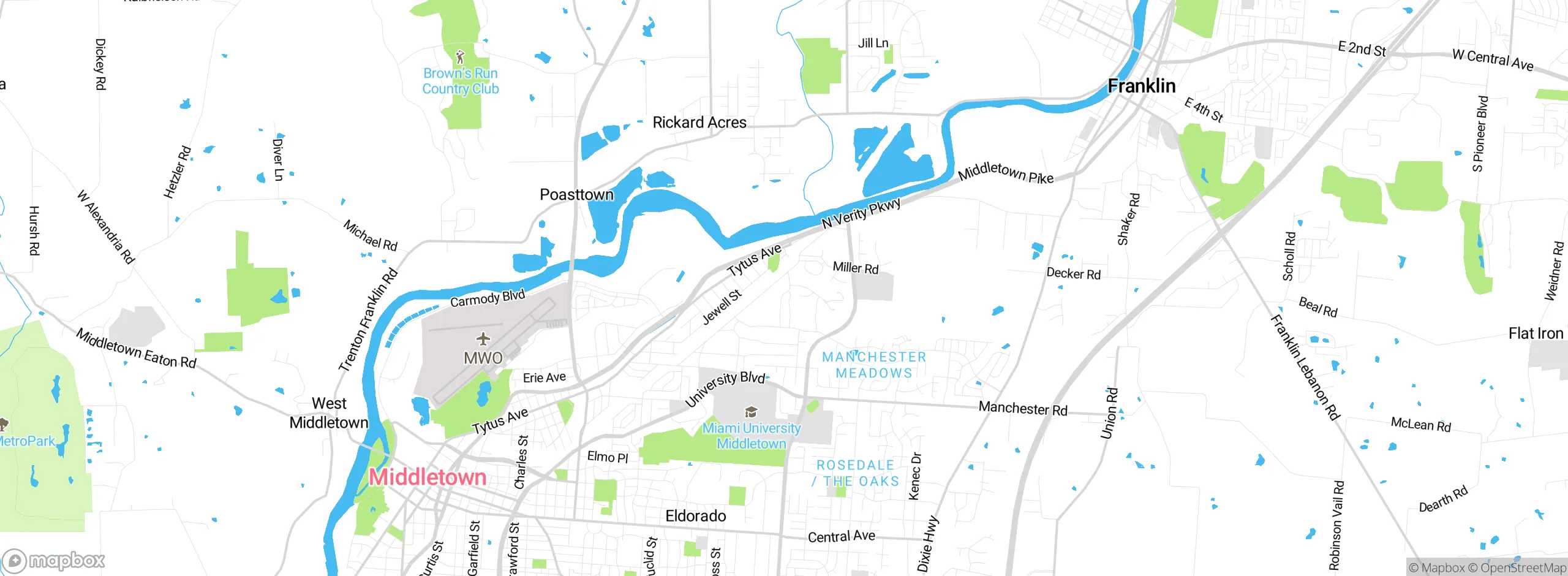 Map showing approximate location