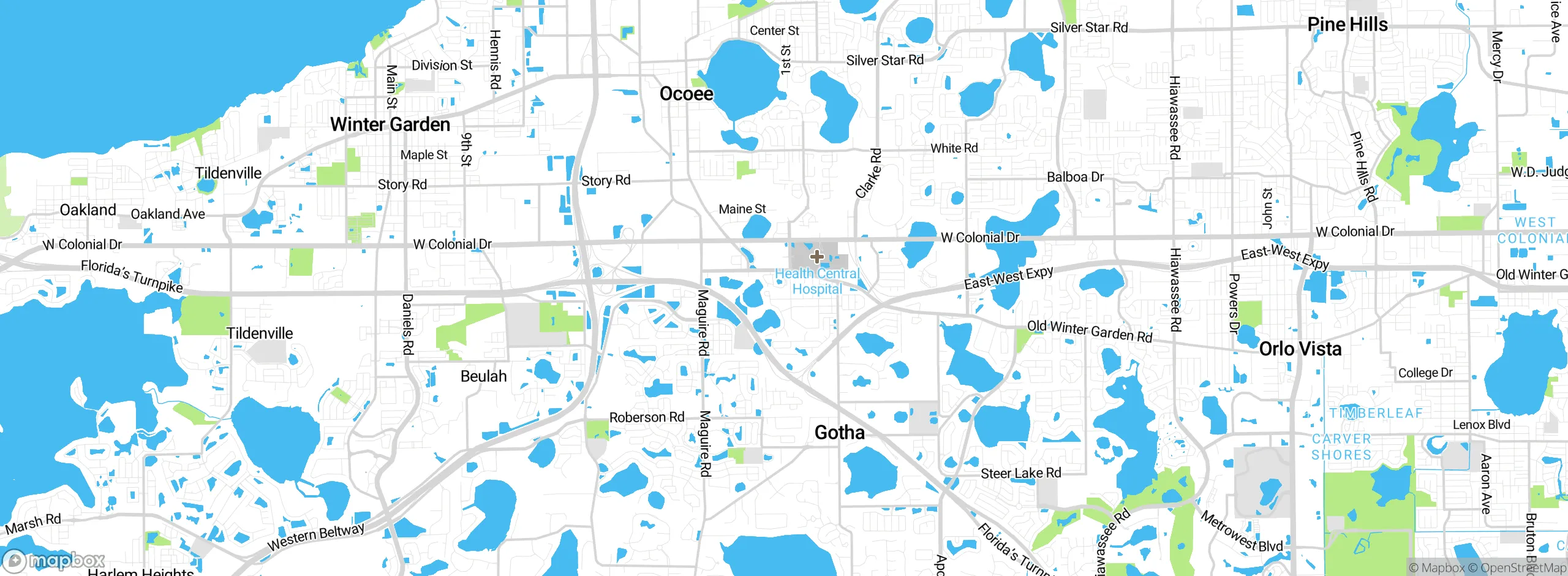 Map showing approximate location