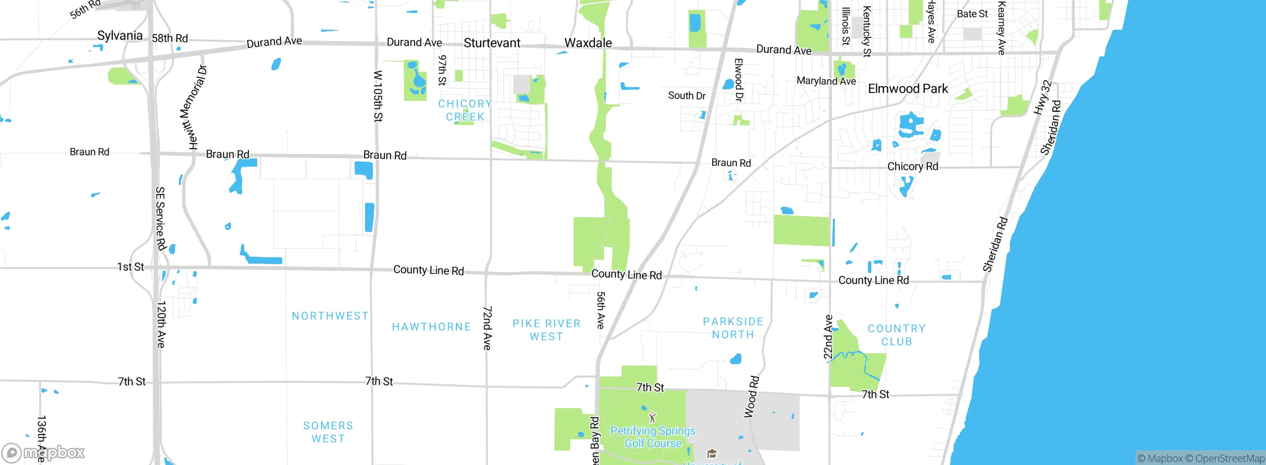 Map showing approximate location