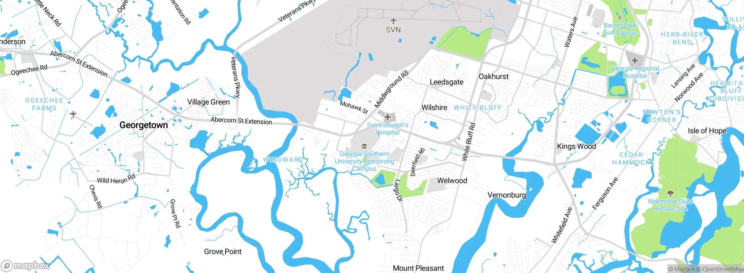Map showing approximate location
