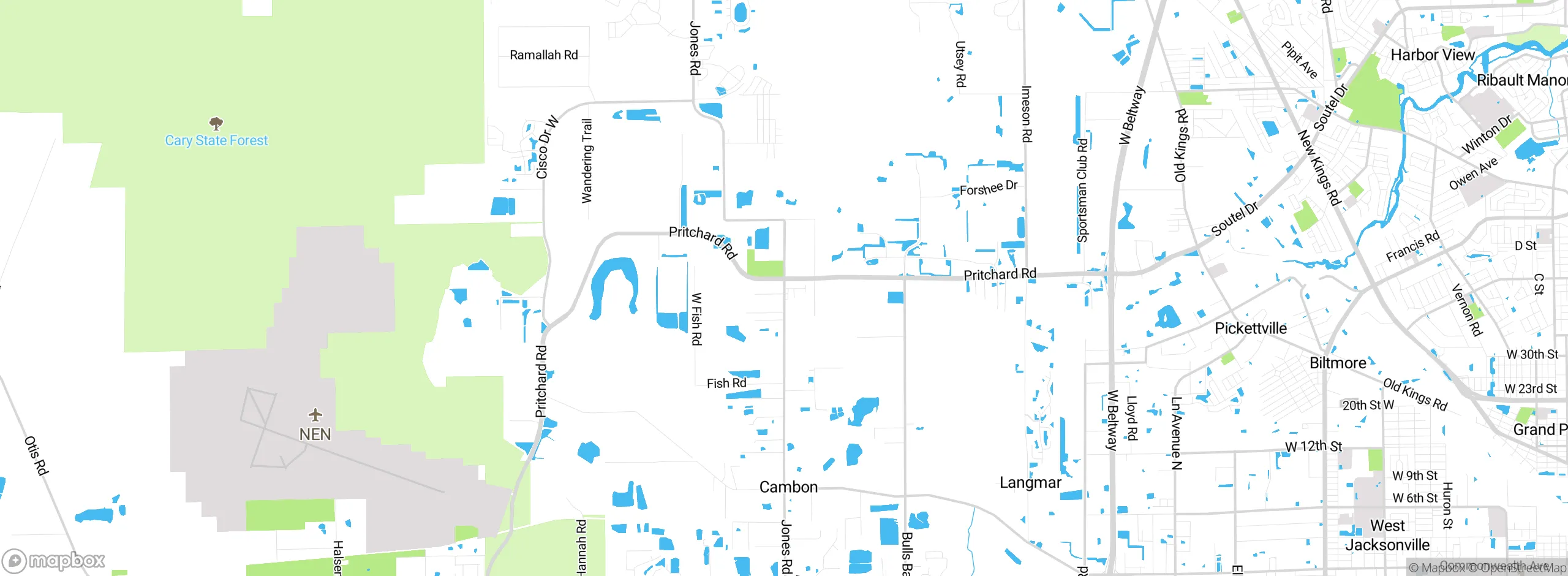 Map showing approximate location